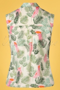Sugarhill Brighton - 60s Dora Tropical Shirt in Cream 3
