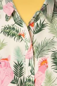 Sugarhill Brighton - 60s Dora Tropical Shirt in Cream 4