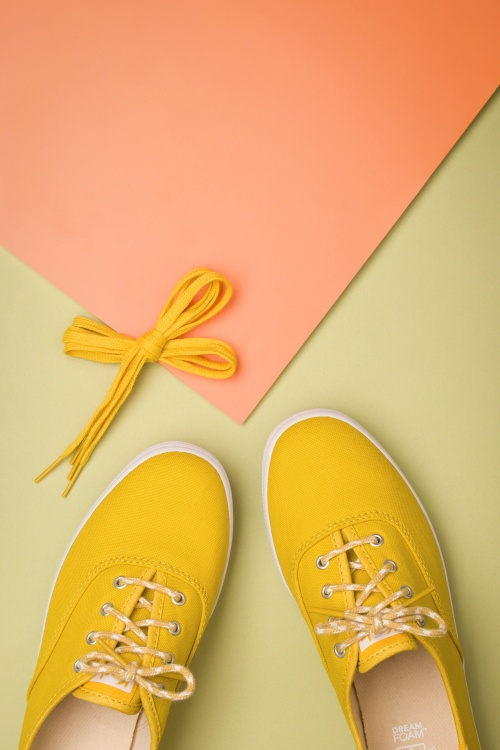 Keds - 50s Champion Core Sneakers in Lemon Curry Yellow 2