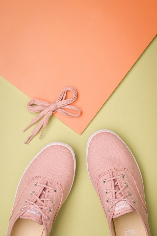 Keds - 50s Champion Core Seasonal Sneakers in Pale Mauve Pink 3