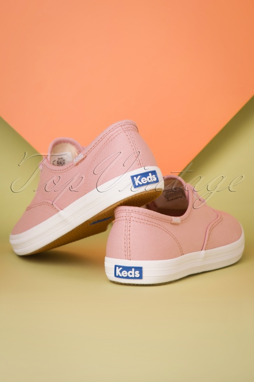 Keds - 50s Champion Core Seasonal Sneakers in Pale Mauve Pink 5