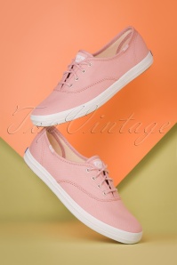 Keds - 50s Champion Core Seasonal Sneakers in Pale Mauve Pink