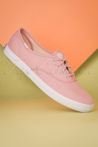 Keds - 50s Champion Core Seasonal Sneakers in Pale Mauve Pink 4