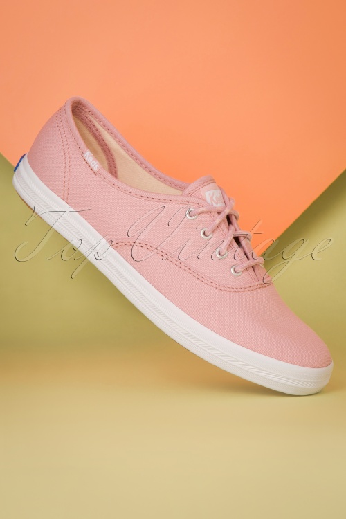 Keds - 50s Champion Core Seasonal Sneakers in Pale Mauve Pink 4