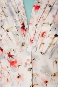 Miss Candyfloss - Candy bloemen jumpsuit in ivoor wit 6