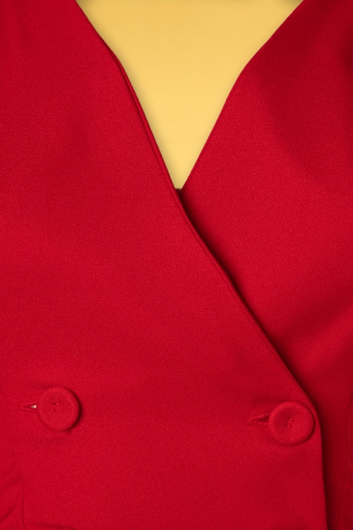 Miss Candyfloss - 50s Begga Helio Blouse in Red 3
