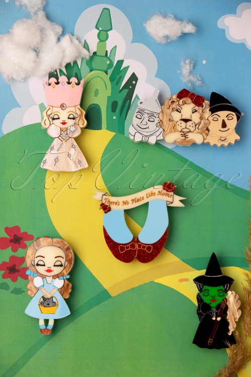 Daisy Jean - Tin Man, Lion and Scarecrow Brooch  3