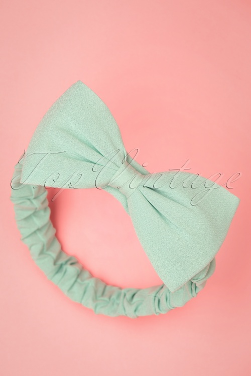 Banned Retro - 50s Dionne Bow Head Band in Bubblegum Pink