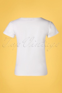 Smashed Lemon - 50s Love T-Shirt in White 2