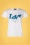 Smashed Lemon - Love T-Shirt Années 50 en Blanc