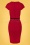 Vintage Chic for Topvintage - Kenzie Pencil Dress Années 50 en Rouge Profond 4