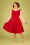 50s Ridly Swing Dress in Red