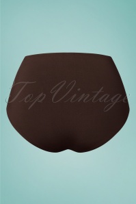 Cyell - 50s Colors of Luxor High Waist Bikini Bottoms in Brown 3