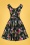 Bunny - 50s Noa Noa Mid Swing Dress in Black 4