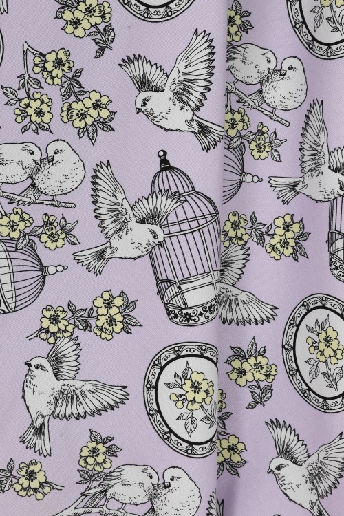 Bunny - Birdcage swing jurk in lavendel 5