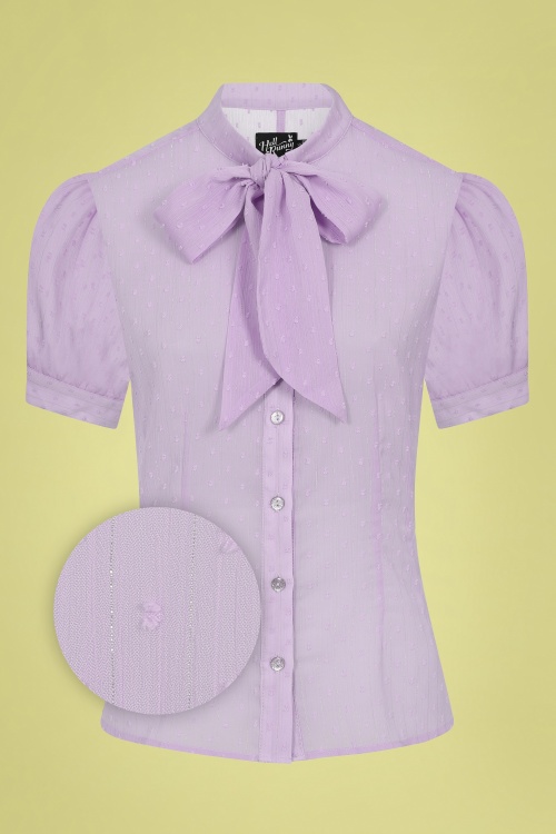 Bunny - Frilly Sundae Bluse in Lavendel
