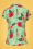Bunny - Moana Floral Shirt Années 50 en Menthe 3