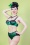 50s Ingrid Lace Bra in Green