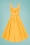 Collectif Clothing - Jenny-Lu Swing Kleid in Gelb 2