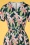 Md'M - 50s Bibian Cross Over Swing Dress in Botanical 3