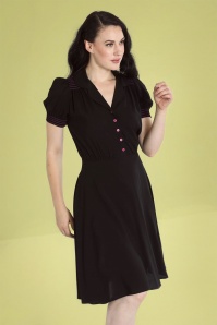 Bunny - 50s Camille Swing Dress in Black