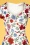 Vintage Chic for Topvintage - 50s Fenny Floral Pencil Dress in White 3