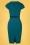 Vintage Chic for Topvintage - Melany Pencil Dress Années 50 en Bleu Canard 2