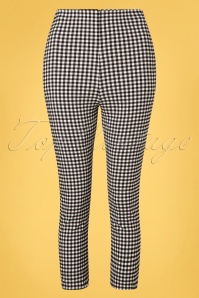 Vintage Chic for Topvintage - 50s Gina Gingham Capri Pants in Black and White