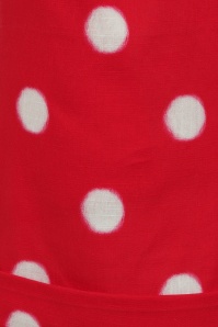Collectif Clothing - Jojo Painted Polka Shorts in Rot 3