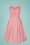Collectif 37427 Dorothy Plain Swing Dress Pink20210401 021LW
