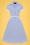 Collectif 37627 Marjorie Contrast Swing Dress Blue White20210401 020LW