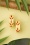 Splendette - TopVintage Exclusive ~ Fakelite Carved Hoop Earrings Années 50 en Lait
