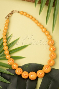 Topvintage Boutique Collection - Chunky Pearl Necklace Années 50 en Ivoire