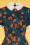 Collectif Clothing - Peta Flora Swing Kleid in Marineblau 3
