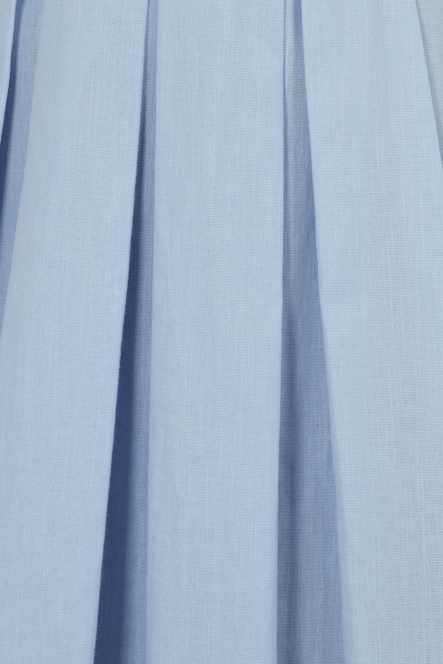 Collectif Clothing - Jill Swing Dress Années 50 en Bleu Clair 4