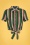 Collectif Clothing - Sammy Palm Stripe Tie Blouse Années 50 en Rose et Vert