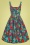 Jemima Tropico Swing Dress Années 50 en Multi