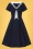 Collectif 37426 Nene Sailor Swing Dress Navy20210401 020LW