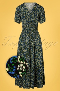 Vintage Chic for Topvintage - Brielle Swing-Kleid in Ziegelorange