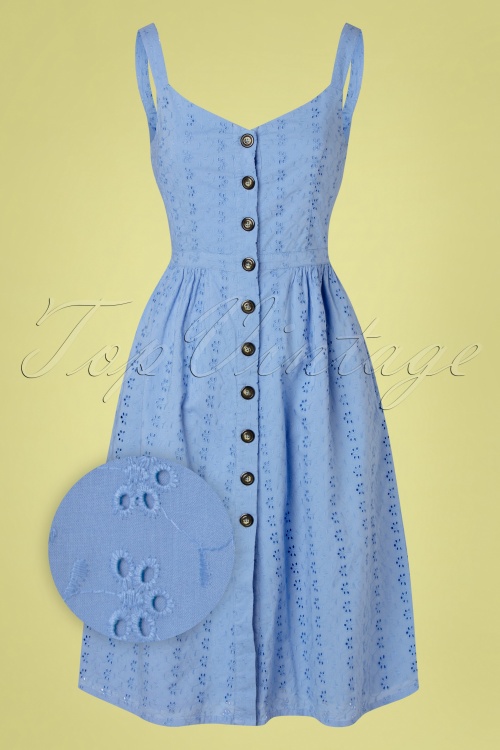 Timeless 37730 Swingdress Lightblue Flowers 040621 002W1