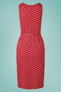 4FunkyFlavours - 60s Lovely One Midi Dress in Red 2
