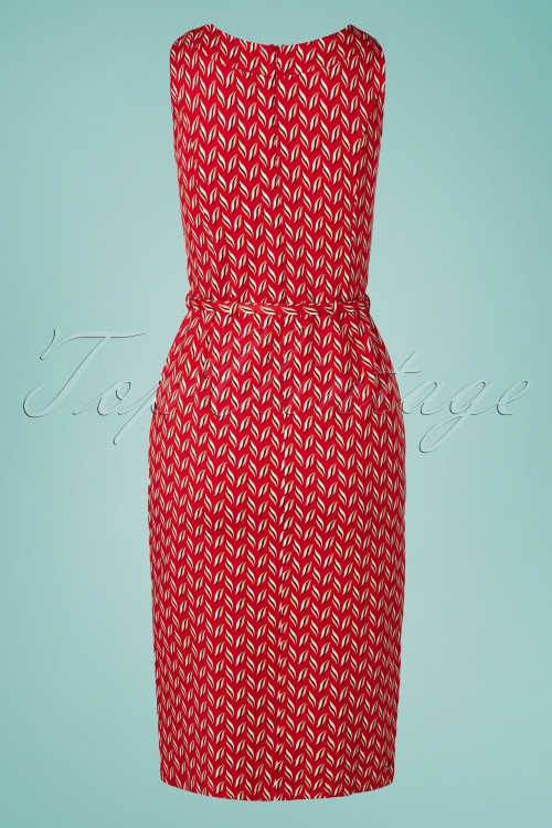 4FunkyFlavours - 60s Lovely One Midi Dress in Red 2