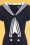 Collectif Clothing - Nene Sailor Jumpsuit Années 50 en Bleu Marine 3