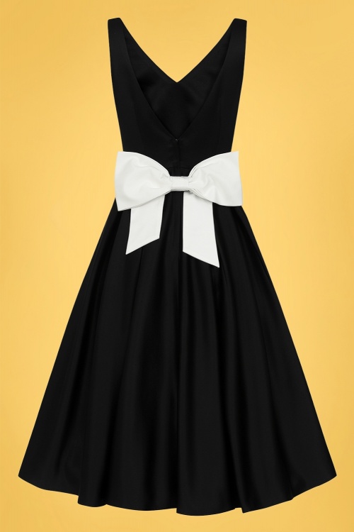 Collectif Clothing - Arco Occasion Swing Dress Années 50 en Noir 2