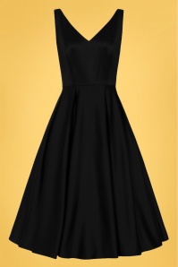 Collectif Clothing - Arco Occasion Swing Dress Années 50 en Noir