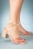 Petite Jolie - Sketch Sandals Années 60 en Nude et Rose Transparent