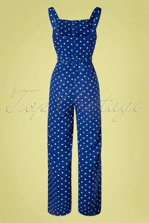 King Louie - 60s Ines Pablo Jumpsuit in Midnight Blue 5