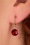 Lovely - Heirloom Swarovski Earrings Années 40 en Rouge Rubis