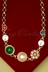 Lovely - Heirloom Vergoldete Halskette in Emerald Grün 4