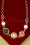 Lovely - 40s Heirloom Gold Plated Necklace in Emerald Green  4